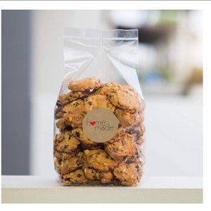 500 Home Made Kraft wafer Stickers labels